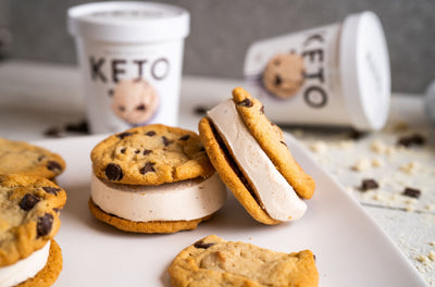 Keto Ice Cream Cookie Sandwiches