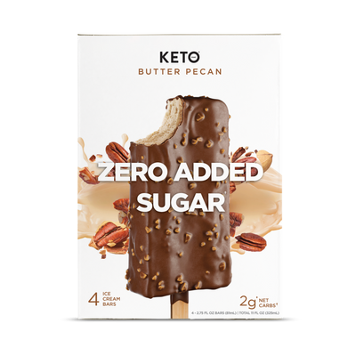 Zero Added Sugar Ice Cream Bars - Butter Pecan