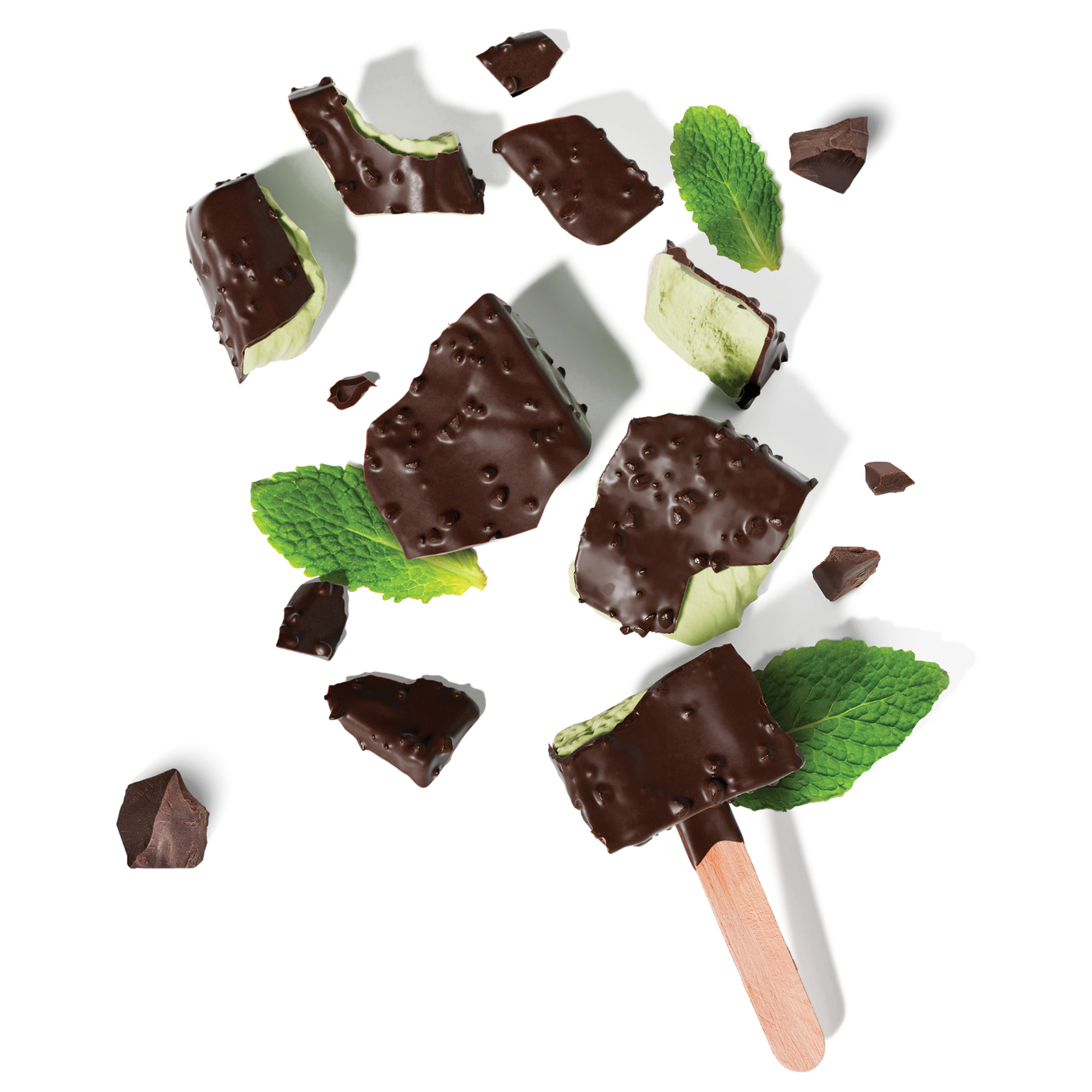 Zero Added Sugar Ice Cream Bars - Mint Crunch