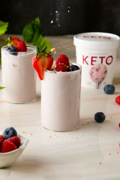 Keto Very Berry Protein Milkshake