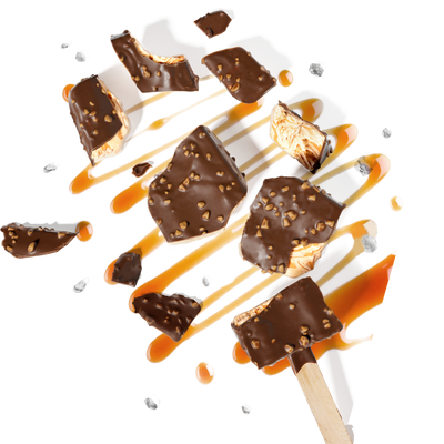 Zero Added Sugar Ice Cream Bars - Salted Caramel Almond Crunch (12 Pack)