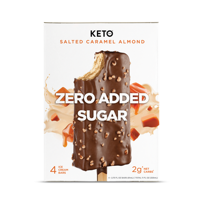 Zero Added Sugar Ice Cream Bars - Salted Caramel Almond