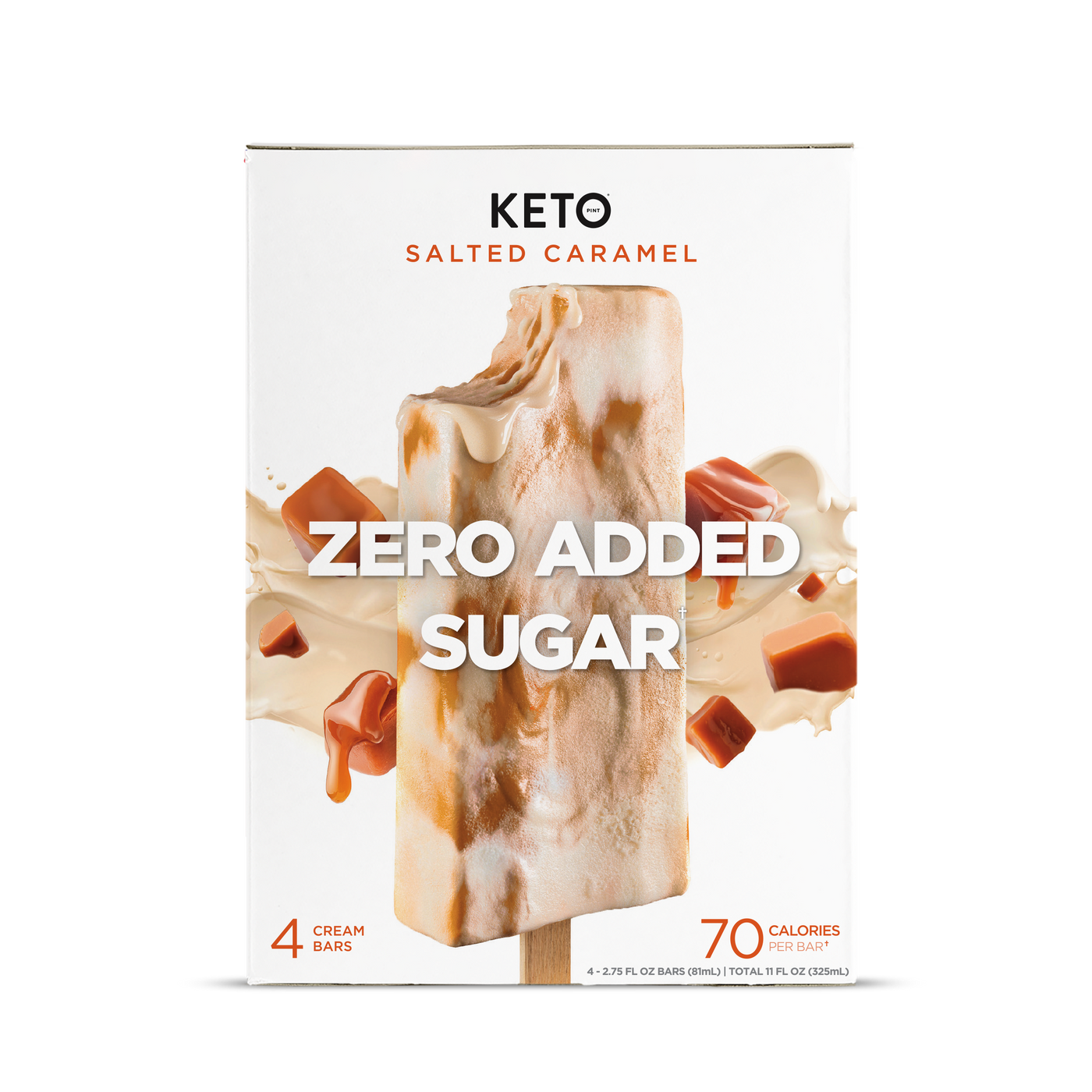 Zero Added Sugar Cream Bars - Salted Caramel