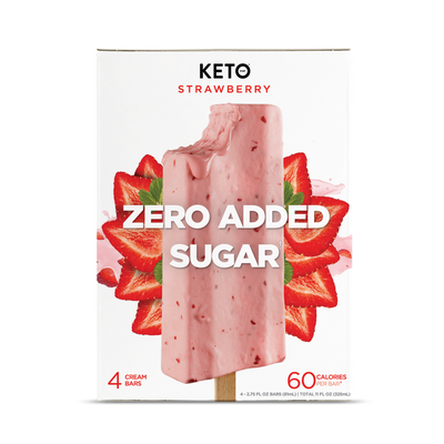 Zero Added Sugar Cream Bars - Strawberry