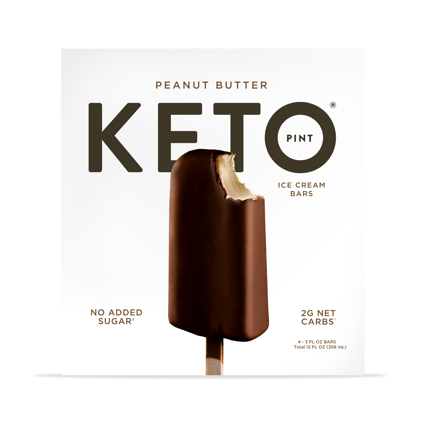 Keto Pint Peanut Butter Ice Cream Bars - Zero Sugar Added